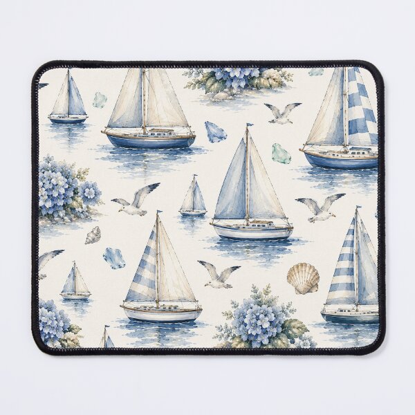 Item preview, Sailboats and seagulls designed and sold by House and Home.