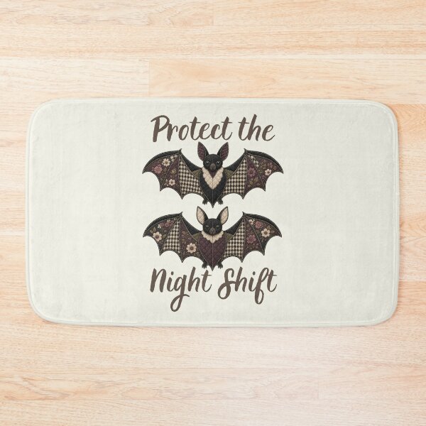 Item preview, Bats Halloween Protect The Night Nocturnal Shift Cottagecore  designed and sold by SunfullyYours.
