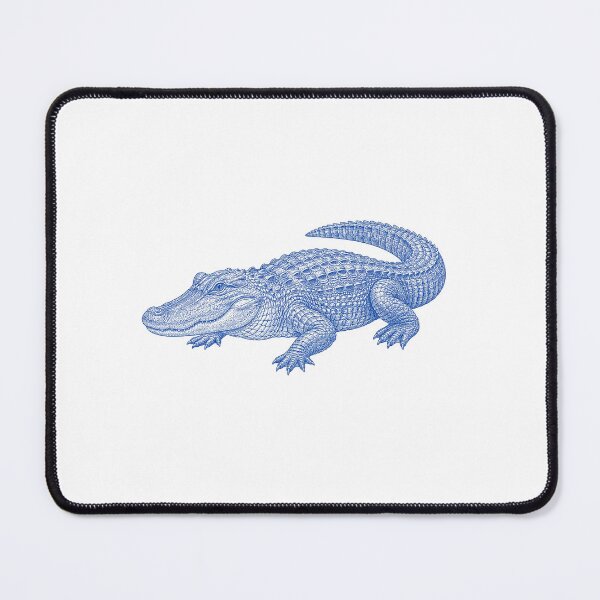 Item preview, Vintage Blue Alligator Coastal Illustration designed and sold by BrandyandBeyond.