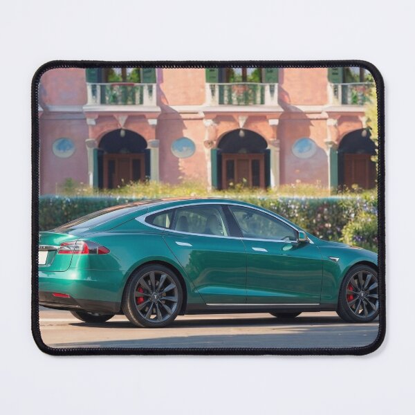 Item preview, Emerald Green Tesla Model S Italian Luxury Villa Art designed and sold by UmSkelig834.