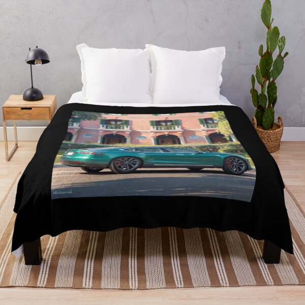 Item preview, Emerald Green Tesla Model S Italian Luxury Villa Art designed and sold by UmSkelig834.