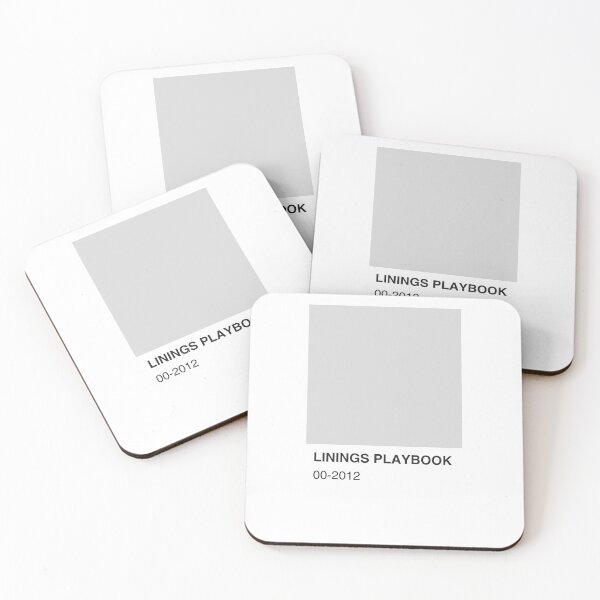 Item preview, Linings Playbook Movie Silver Colour Swatch - White Border designed and sold by The Colourful Game.