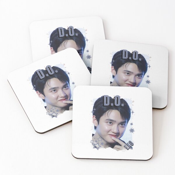 Item preview, EXOO D.O Kpop Solo Artist Black and White Collage Digital Art Portrait designed and sold by AJUNICE STUDIO.