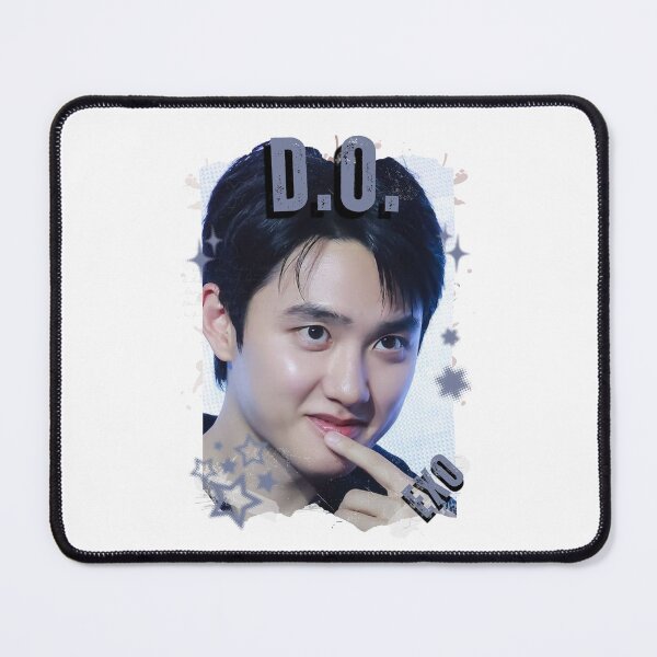 Item preview, EXOO D.O Kpop Solo Artist Black and White Collage Digital Art Portrait designed and sold by AJUNICE STUDIO.