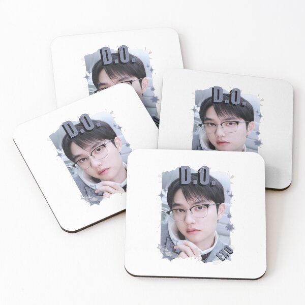 Item preview, EXOO D.O Kpop Solo Artist Black and White Collage Digital Art Portrait designed and sold by AJUNICE STUDIO.