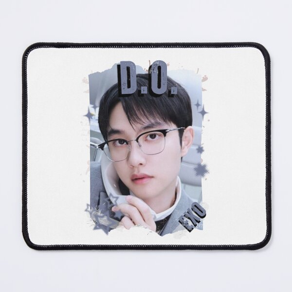 Item preview, EXOO D.O Kpop Solo Artist Black and White Collage Digital Art Portrait designed and sold by AJUNICE STUDIO.
