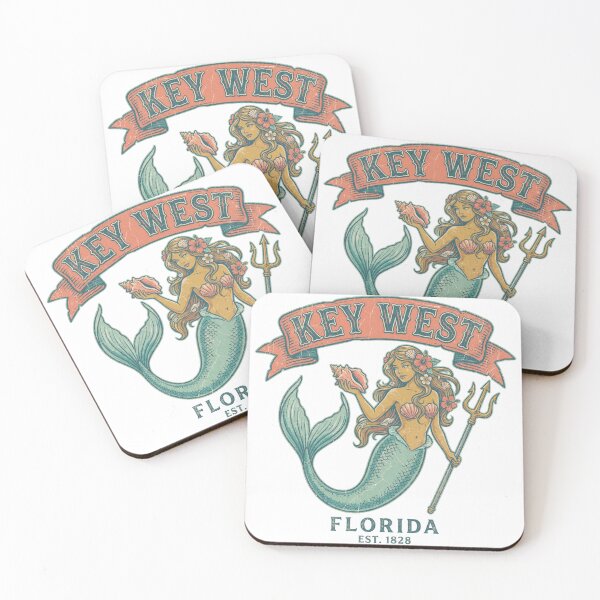 Item preview, Key West Mermaid Florida Keys Trident Conch Shell designed and sold by Milasneeze.