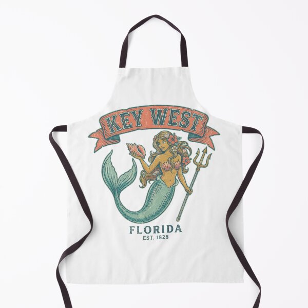 Item preview, Key West Mermaid Florida Keys Trident Conch Shell designed and sold by Milasneeze.