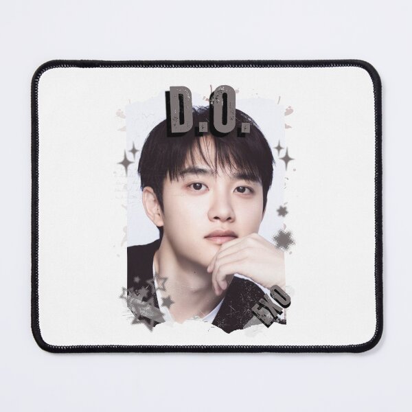 Item preview, EXOO D.O Kpop Solo Artist Black and White Collage Digital Art Portrait designed and sold by AJUNICE STUDIO.