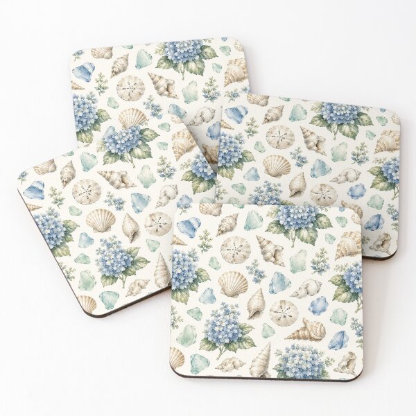 Item preview, Hydrangeas and seashells designed and sold by House and Home.