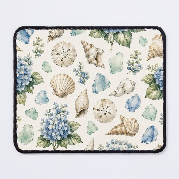 Item preview, Hydrangeas and seashells designed and sold by House and Home.