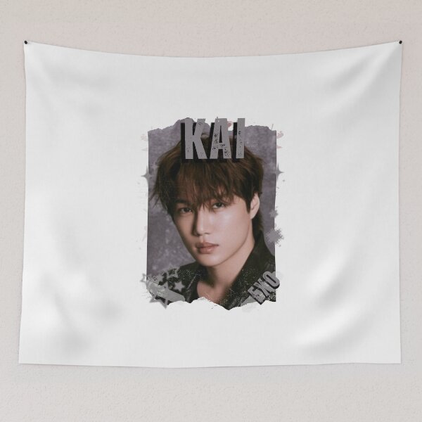 Item preview, EXOO Kai Kpop Solo Artist Black and White Collage Digital Art Portrait designed and sold by AJUNICE STUDIO.