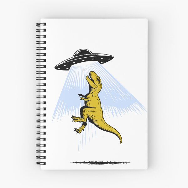Item preview, Space ship beaming up t-rex designed and sold by Ilze Lucero.