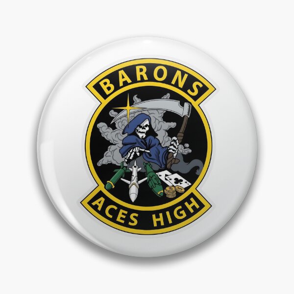 Item preview, USAF 23rd Bomb Squadron "Barons - Aces High" Morale Patch designed and sold by CharlieDesings.