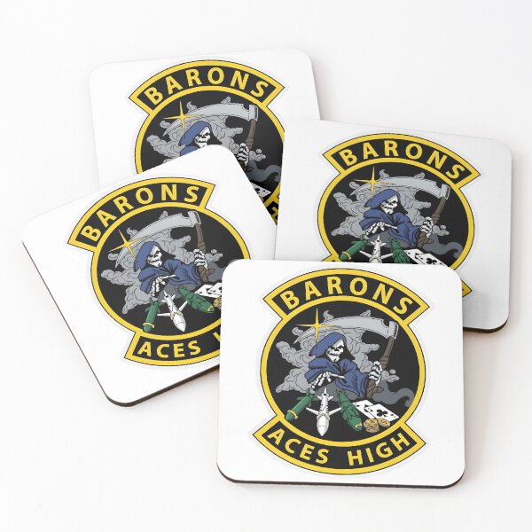 Item preview, USAF 23rd Bomb Squadron "Barons - Aces High" Morale Patch designed and sold by CharlieDesings.