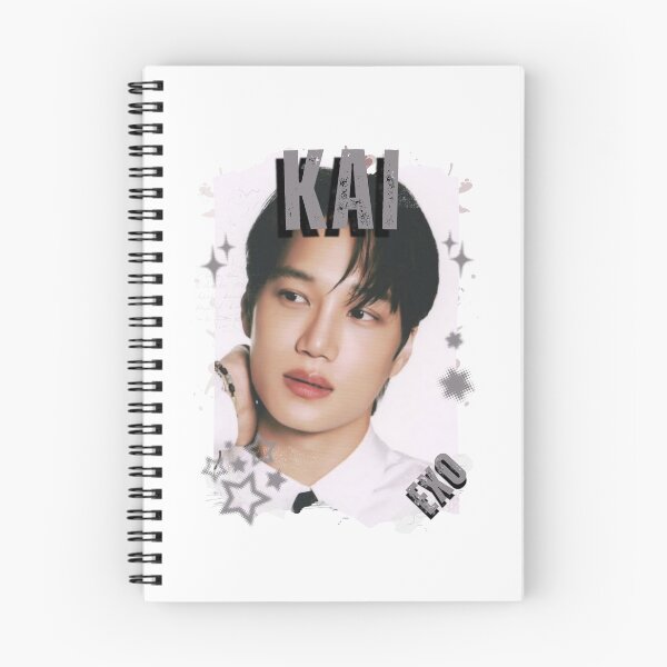 Item preview, EXOO Kai Kpop Solo Artist Black and White Collage Digital Art Portrait designed and sold by AJUNICE STUDIO.