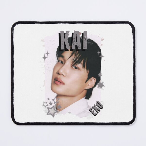 Item preview, EXOO Kai Kpop Solo Artist Black and White Collage Digital Art Portrait designed and sold by AJUNICE STUDIO.