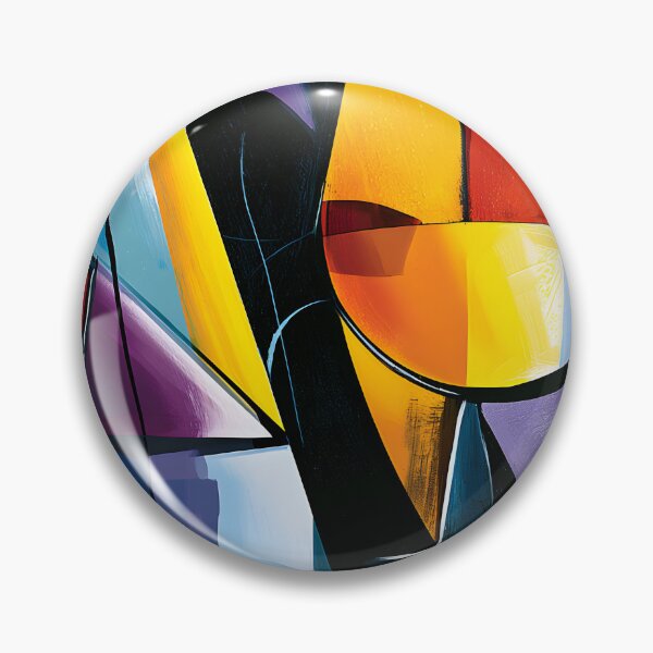 Item preview, Wine Glass in Geometric Harmony - Bold Abstract Shapes and Vibrant Contemporary Color designed and sold by OlfactoART Studio.