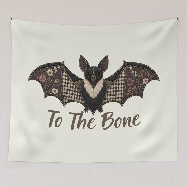 Item preview, Bat Batty to The Bone Halloween Bats Cottagecore Vintage designed and sold by SunfullyYours.