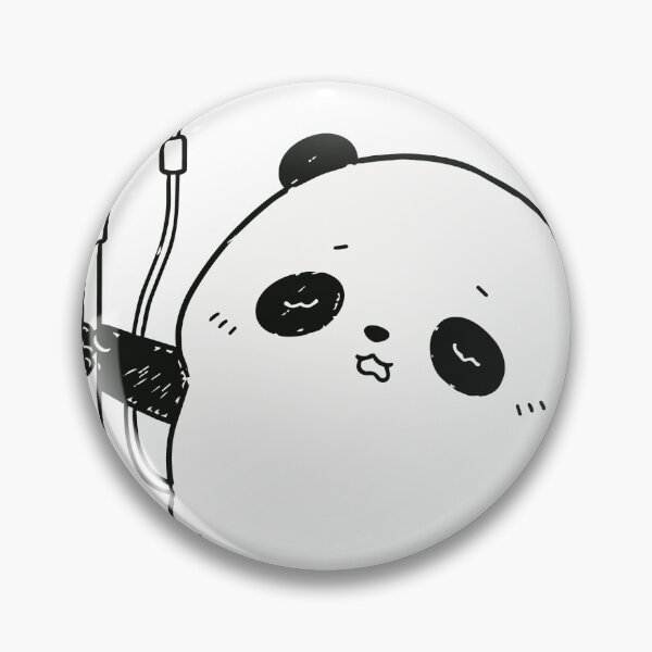 Item preview, ガス欠 Running on Empty — Tired Panda IV Drip Kawaii Japanese Illustration designed and sold by medicalkinoko.