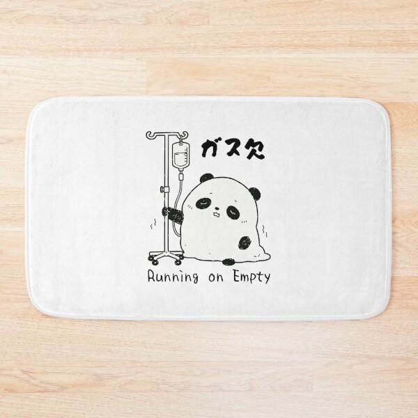 Item preview, ガス欠 Running on Empty — Tired Panda IV Drip Kawaii Japanese Illustration designed and sold by medicalkinoko.