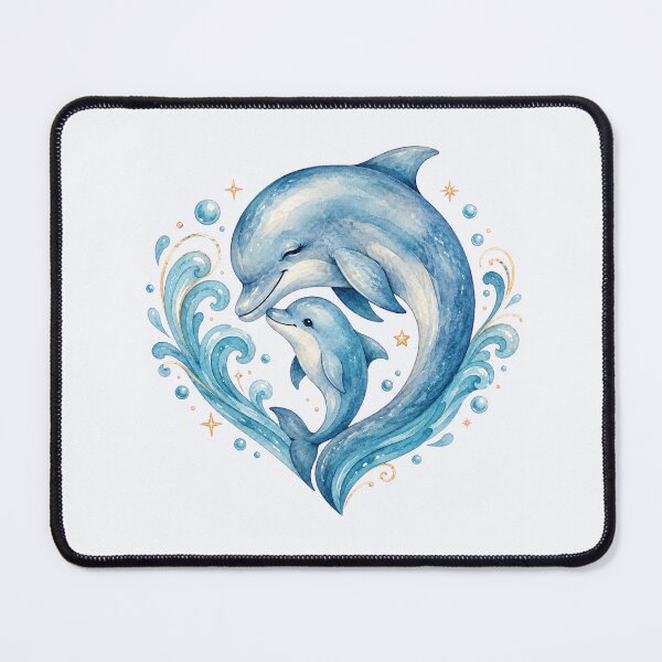 Item preview, Heart Shaped Mother Baby Dolphin designed and sold by Passionread.