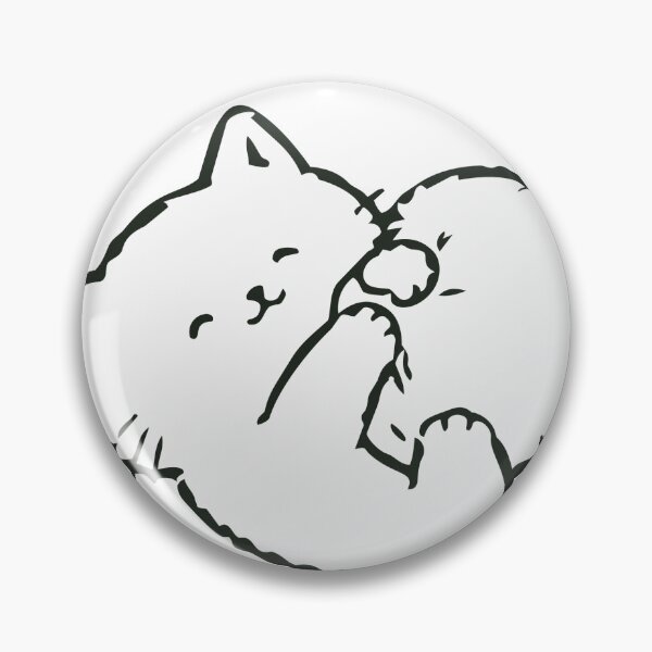 Item preview, ストレス発散 Stress Relief — Self-Hug Cat Kawaii Japanese Illustration designed and sold by medicalkinoko.
