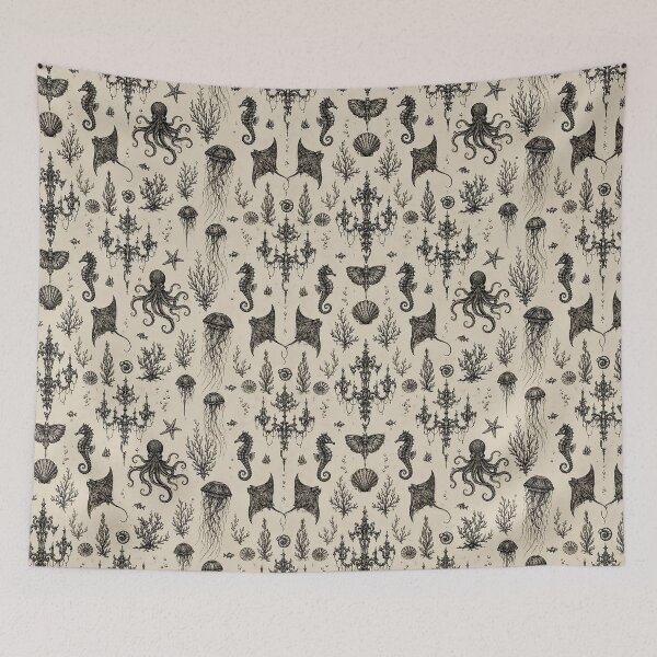 Item preview, Elegant Gothic Ocean & Chic Coastal Sea Life designed and sold by cabuks.