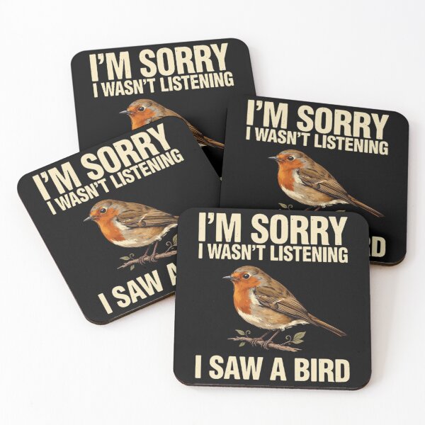 Item preview, I'm Sorry I Wasn't Listening I Saw A Bird Funny Bird Lover designed and sold by Dabbing Turtle Designs.