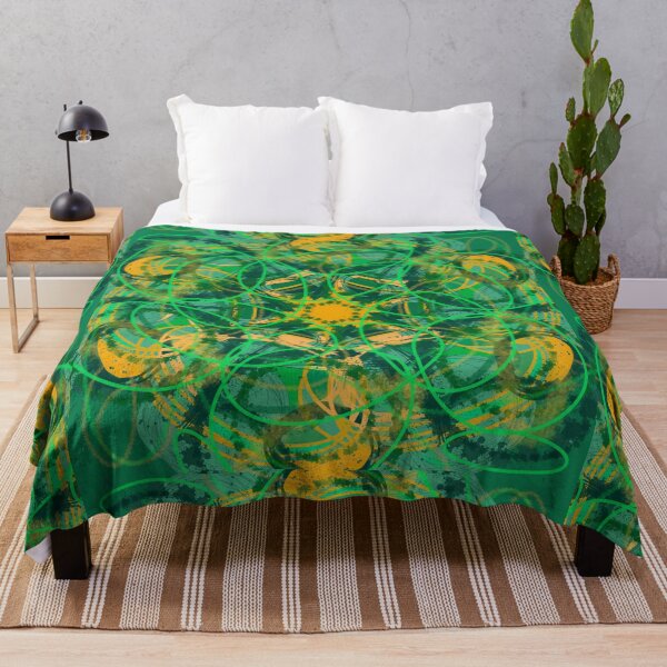 Item preview, Green Aesthetic with Gold Abstract Digital Design designed and sold by RAHKELROYSUM.