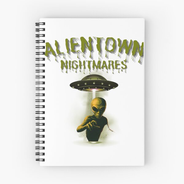 Item preview, Alientown Nightmares Alien Abduction Retro Sci-Fi designed and sold by Unleashing Style .