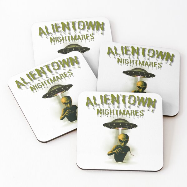 Item preview, Alientown Nightmares Alien Abduction Retro Sci-Fi designed and sold by Unleashing Style .