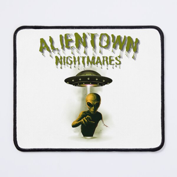 Item preview, Alientown Nightmares Alien Abduction Retro Sci-Fi designed and sold by Unleashing Style .