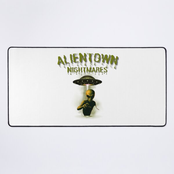 Item preview, Alientown Nightmares Alien Abduction Retro Sci-Fi designed and sold by Unleashing Style .