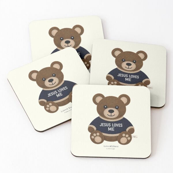 Item preview, Jesus Loves Me Teddy Bear designed and sold by InkRevolt.