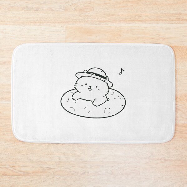 Item preview, 夏満喫 Summer Cat — Kawaii Japanese Cat Float Illustration designed and sold by medicalkinoko.