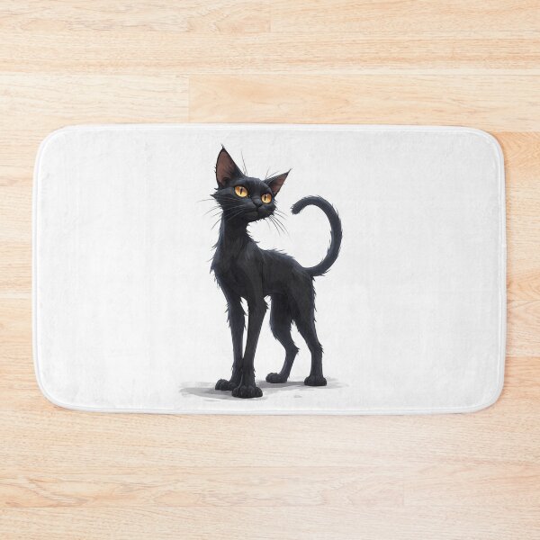 Item preview, Curious Black Cat with Golden Eyes – Cute Black Cat Art designed and sold by Pioneer Spirit Market.