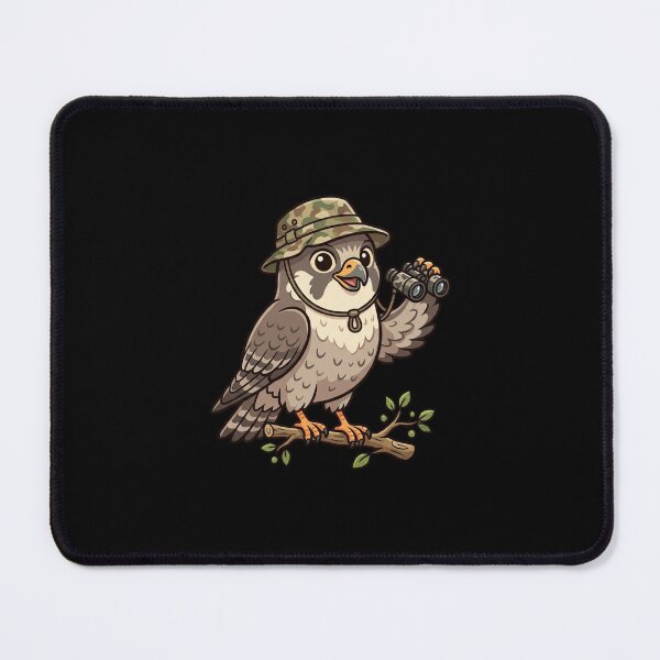 Item preview, Funny Falcon Hunter Cartoon Bird Art designed and sold by DuckOddity.