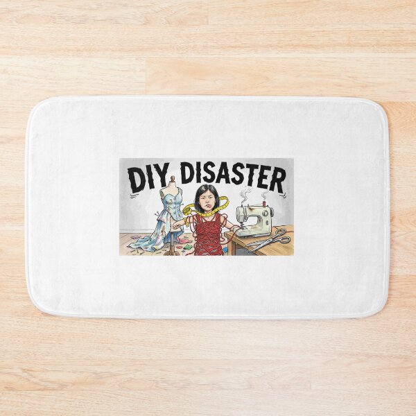 Item preview, DIY Disaster - Sewing Fail Funny Cartoon designed and sold by Petringo.