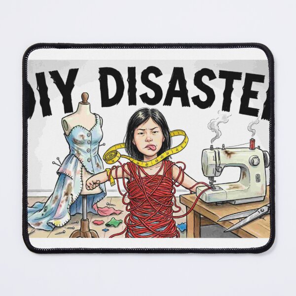 Item preview, DIY Disaster - Sewing Fail Funny Cartoon designed and sold by Petringo.