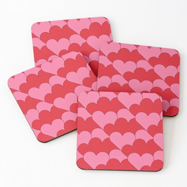 Item preview, Red and Pink Heart Pattern designed and sold by Owcomm.