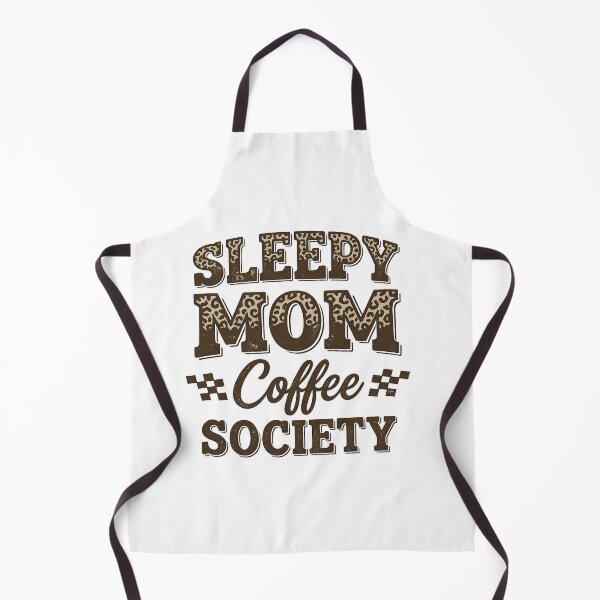 Item preview, sleepy mom coffee society leopard print designed and sold by LuloCreative.