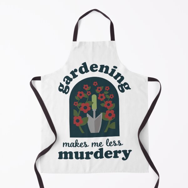 Item preview, Gardening Makes Me Less Murdery | Funny Retro Gardener Gift Vintage Garden Shirt designed and sold by FreshyStudios.