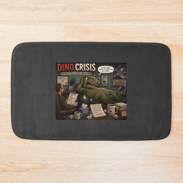 Item preview, Dino Crisis Funny Dinosaur Mental Breakdown Design designed and sold by Hornace88studio.
