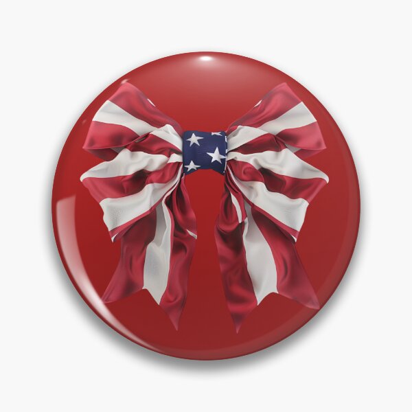 Item preview, Patriotic Satin USA Bow American Flag Aesthetic 4th of July designed and sold by NotasCreativa.