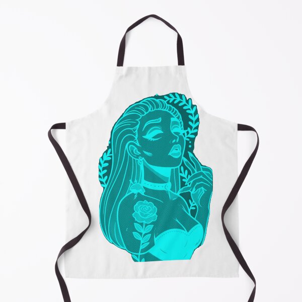 Item preview, Neon Turquoise Spider Woman Cyberpunk Art designed and sold by Ideniquo.