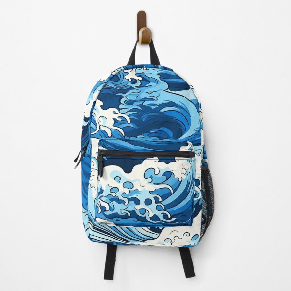 Item preview, Asian Ocean Waves Teal Blue And Seafoam Designs designed and sold by DEC02.