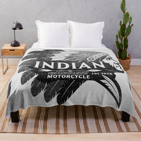 Item preview, 1928 Indian Scout 101 Motorcycle Classic Vintage Headdress Design designed and sold by EdGraphy.