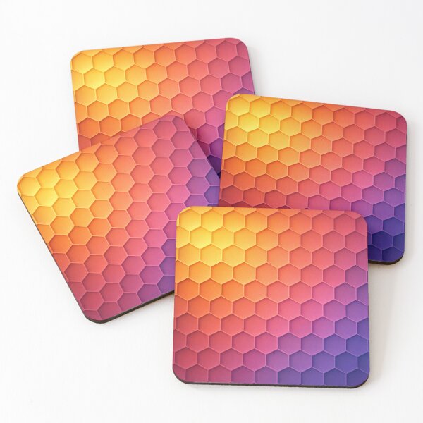 Item preview, Vibrant Gradient Hexagon Pattern designed and sold by Owcomm.