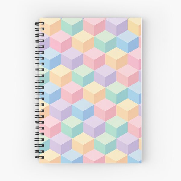Item preview, Pastel Isometric Cube Pattern designed and sold by Owcomm.